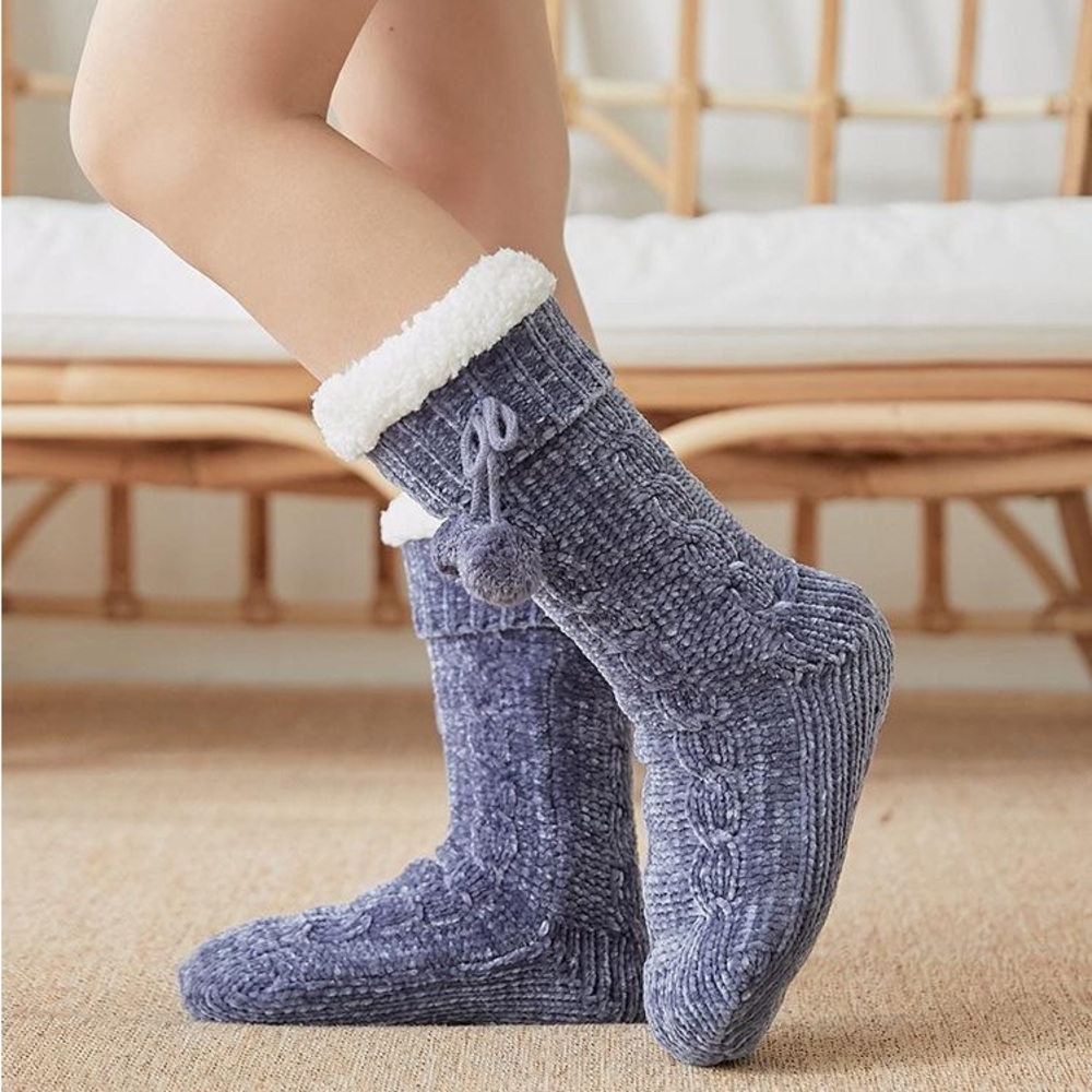 Super Soft and Cozy Fluffy Pom Pom Socks